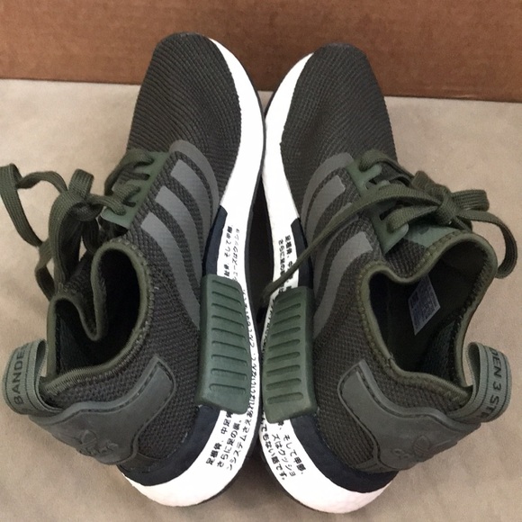ADIDAS NMD OLIVE GREEN WOMEN SNEAKERS SIZE 5 US - Picture 5 of 7